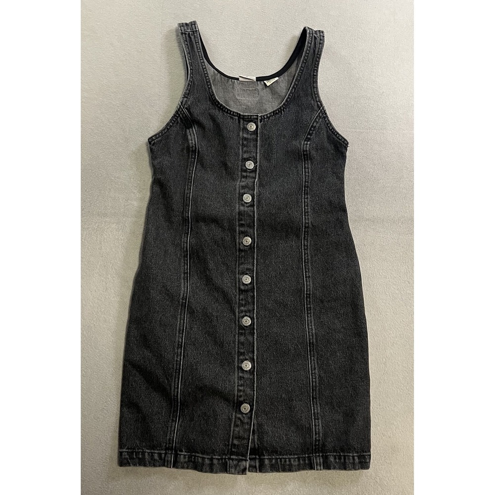 Levi's Tuli Denim Women's Size XS Gray Mini Dress Sleeveless Button Front